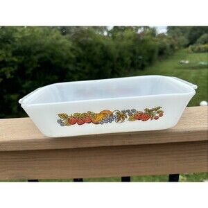 Vintage Fire King Nature’s Bounty 1 quart Casarole